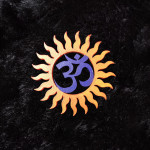Om Sun Design MDF Fridge Magnet – Blue Spiritual Home Decor Accent