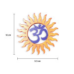 Om Sun Design MDF Fridge Magnet – Blue Spiritual Home Decor Accent