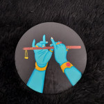 Krishna hands with Basuri