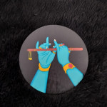 Krishna hands with Basuri