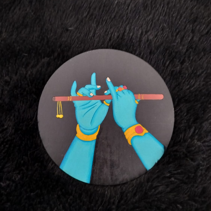 Krishna hands with Basuri