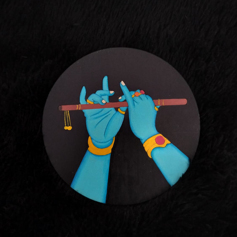 Krishna hands with Basuri