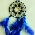 Blue White with flower