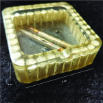 White Color Buds Resin Ashtray