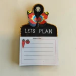 Let's Handmade Let's plan Refrigerator Magnet | Wooden Organizer & Kitchen Decor