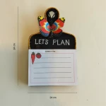 Let's Handmade Let's plan Refrigerator Magnet | Wooden Organizer & Kitchen Decor