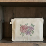 Eco-Friendly Jute Laptop Bag – Floral Design, Minimalist Style