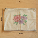 Eco-Friendly Jute Laptop Bag – Floral Design, Minimalist Style