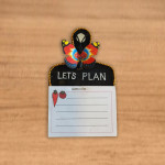 Let's Handmade Let's plan Refrigerator Magnet | Wooden Organizer & Kitchen Decor