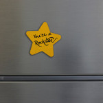 You’re a Rockstar – Hand-Painted MDF Star Fridge Magnet