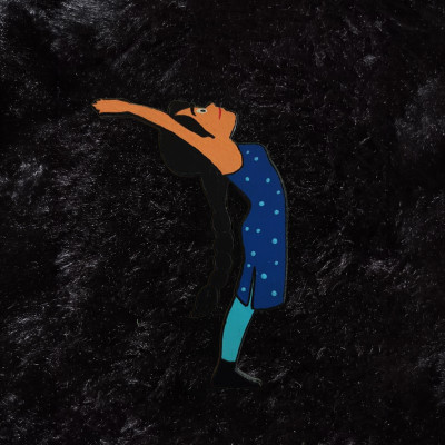 Yoga Pose Girl MDF Magnet – Relaxation & Wellness Vibes