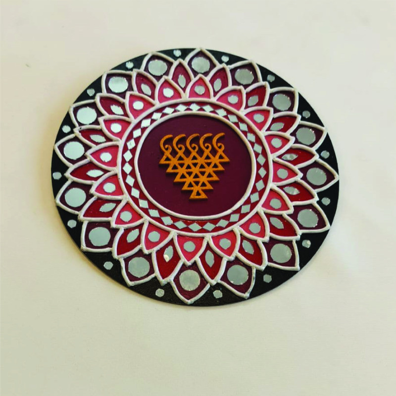 Saraswati In Lippan Art