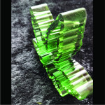 Green Color Leaf Resin Ashtray