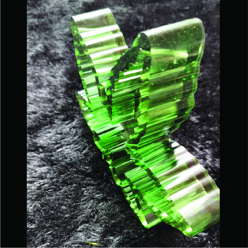 Green Color Leaf Resin Ashtray