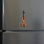 Classic Violin Wooden Fridge Magnet – Artistic Music Decor