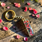 Handmade Alphabet I Resin Keychain