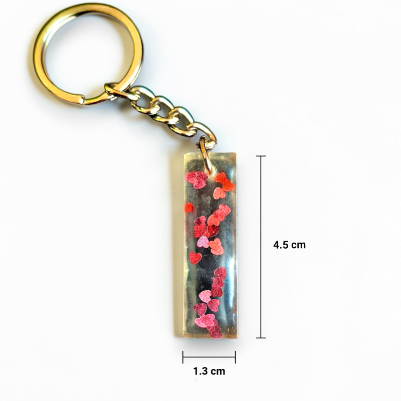 Handmade Alphabet I Resin Keychain